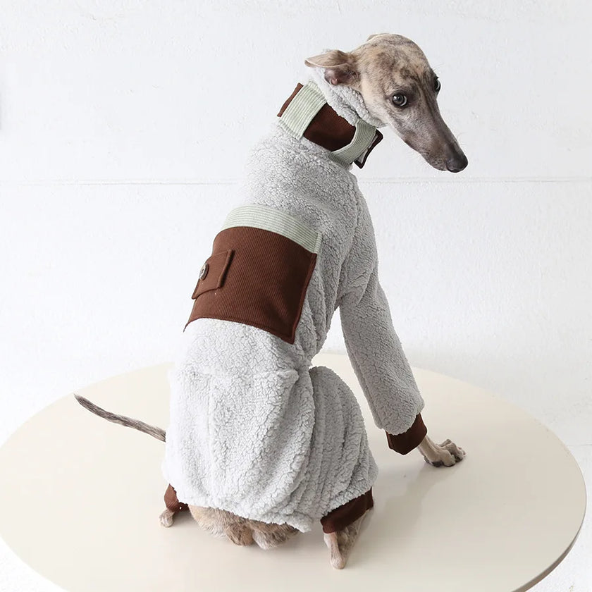 Fleeceoverall för hund
