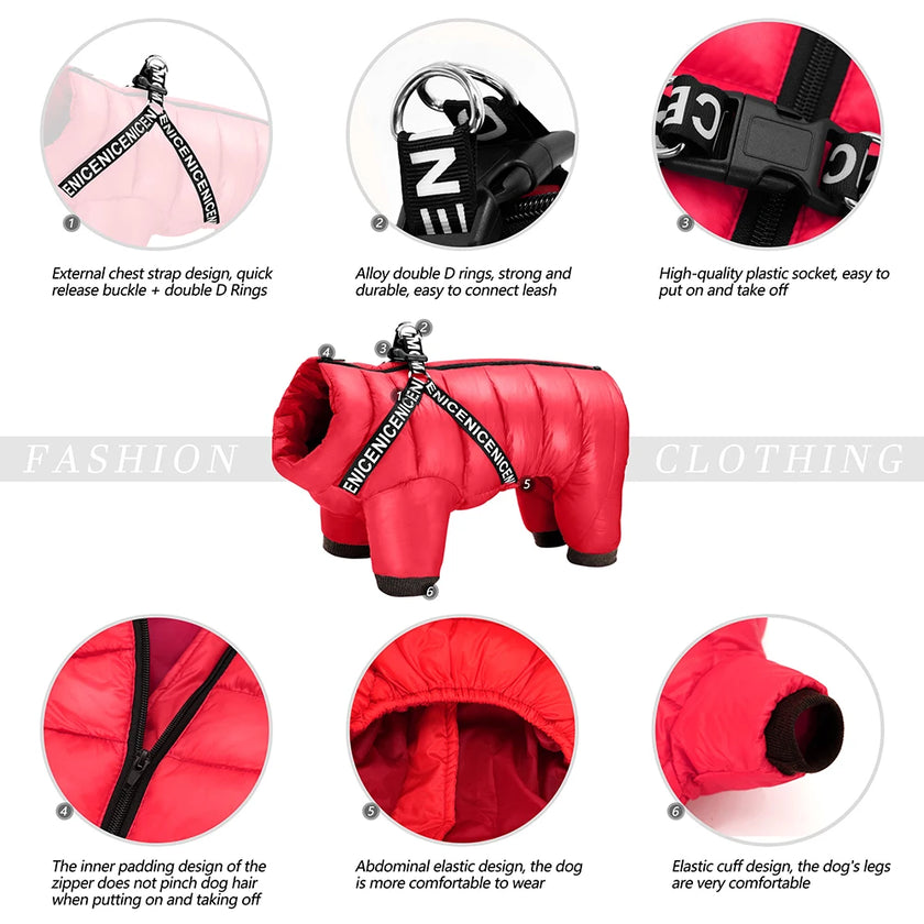 Vinteroverall för liten hund