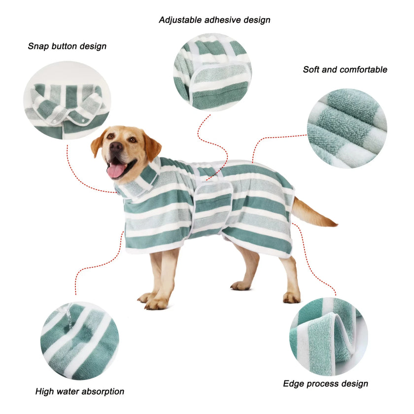 Badlakan för hund