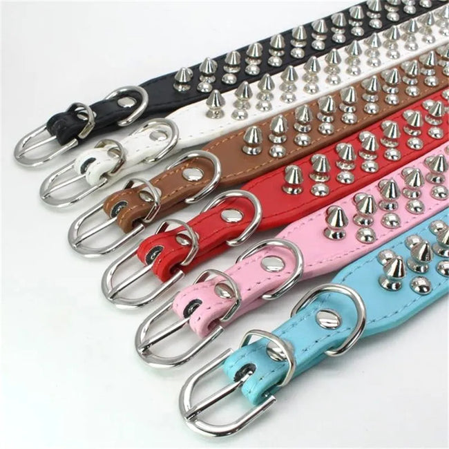 Hundhalsband med spikes