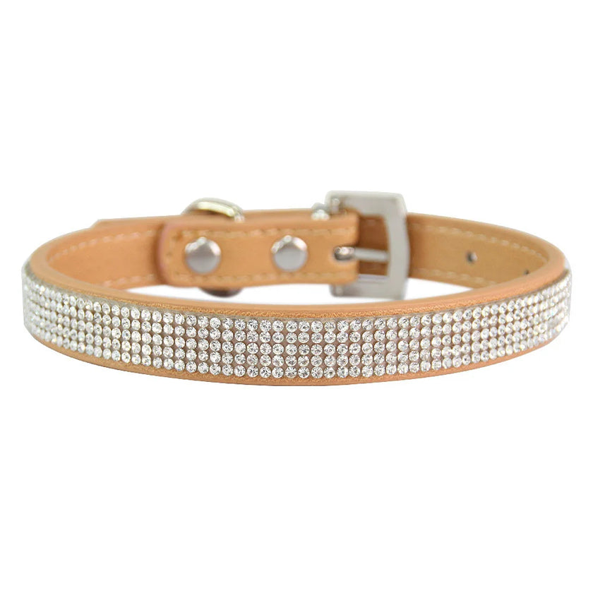 Hundhalsband med strass