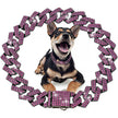 Hundhalsband med strass