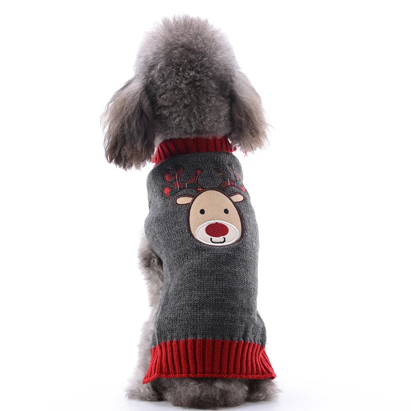 Stickad jultröja för hund