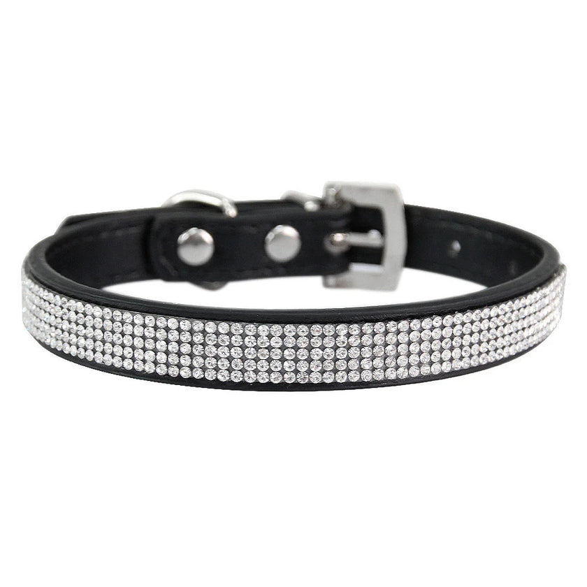 Hundhalsband med strass