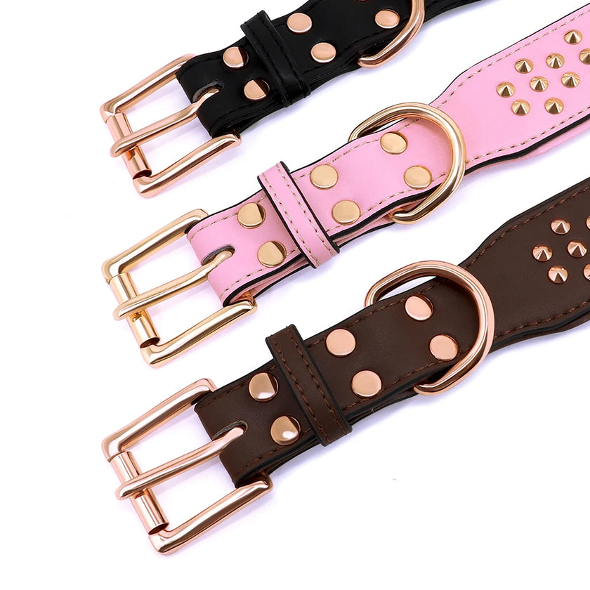 Hundhalsband med nitar