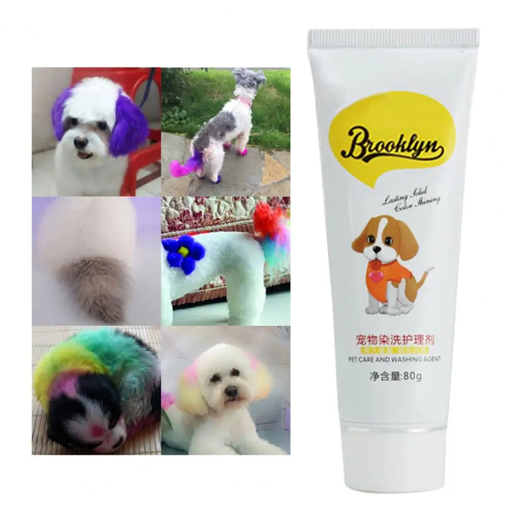 Hårfärg för hund semipermanent