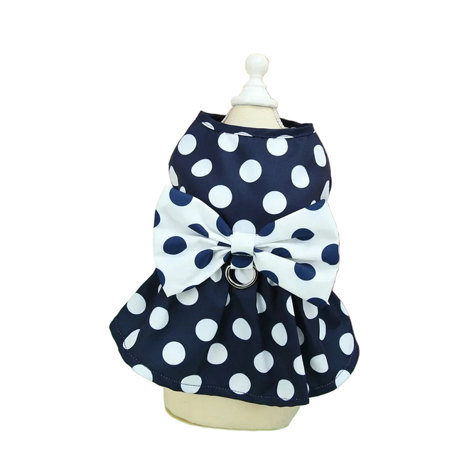 Klänning med rosett för hund