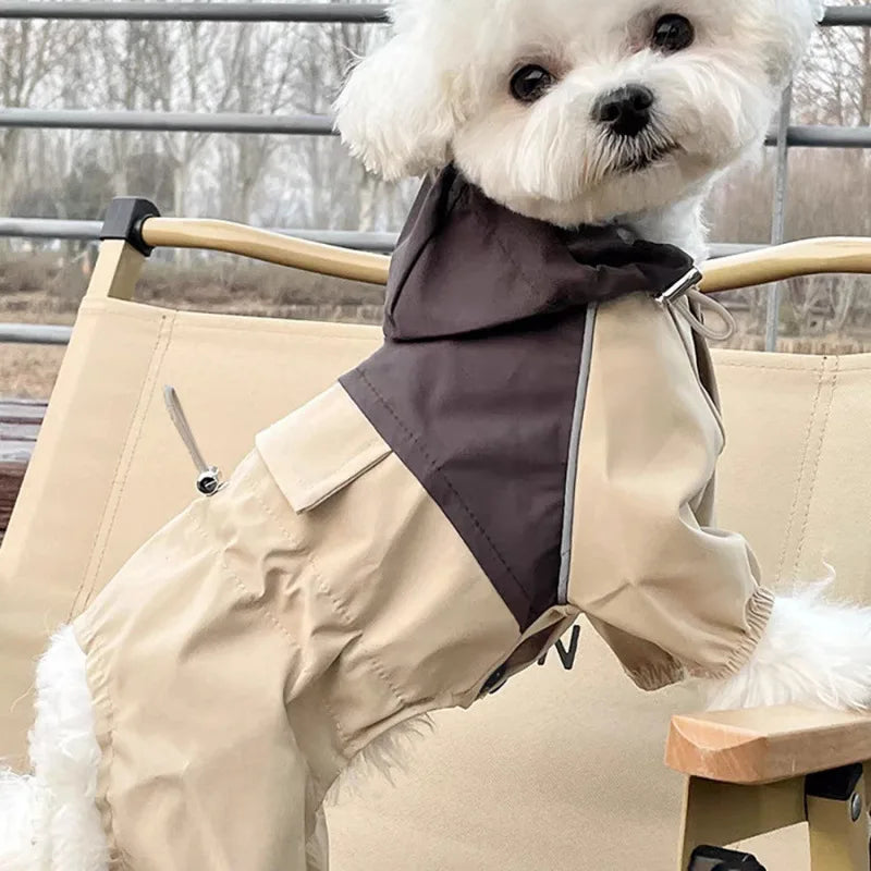 Regnoverall för hund