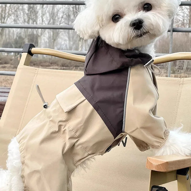 Regnoverall för hund