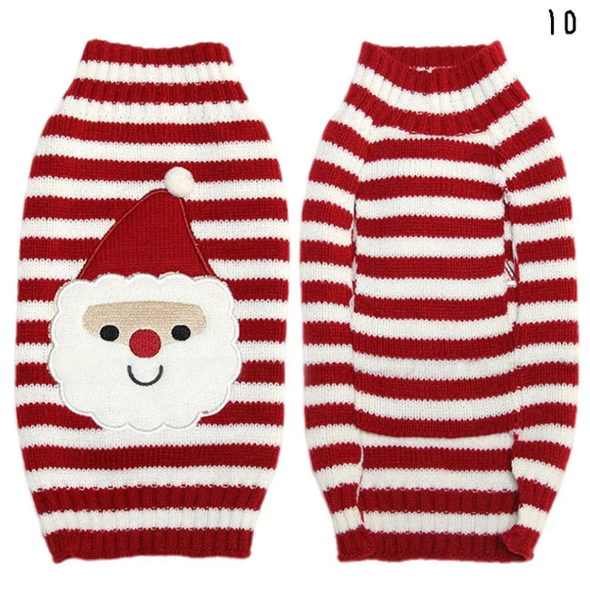 Stickad jultröja för hund