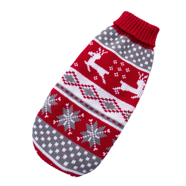 Stickad jultröja för hund