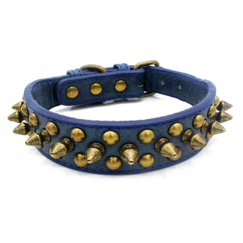 Hundhalsband med nitar