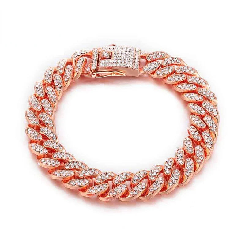 Hundhalsband med strass