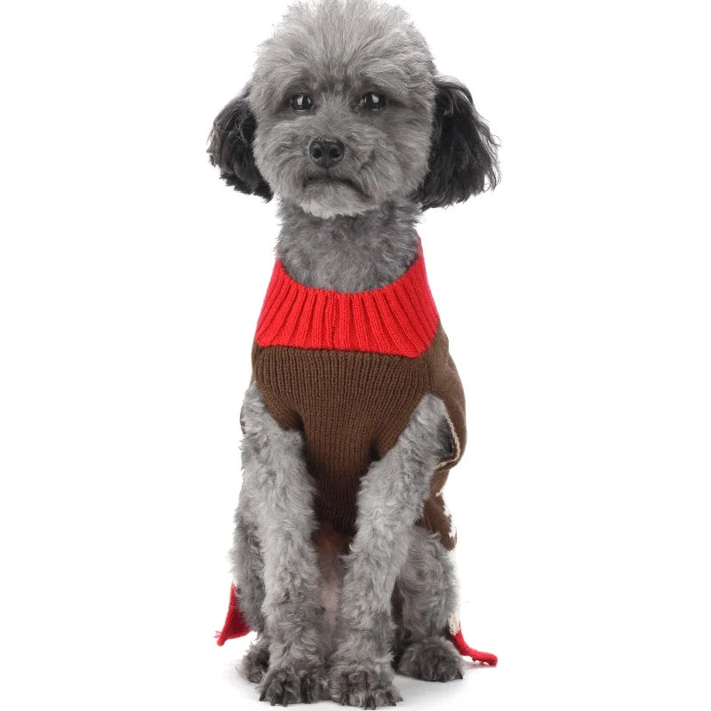 Stickad jultröja för hund