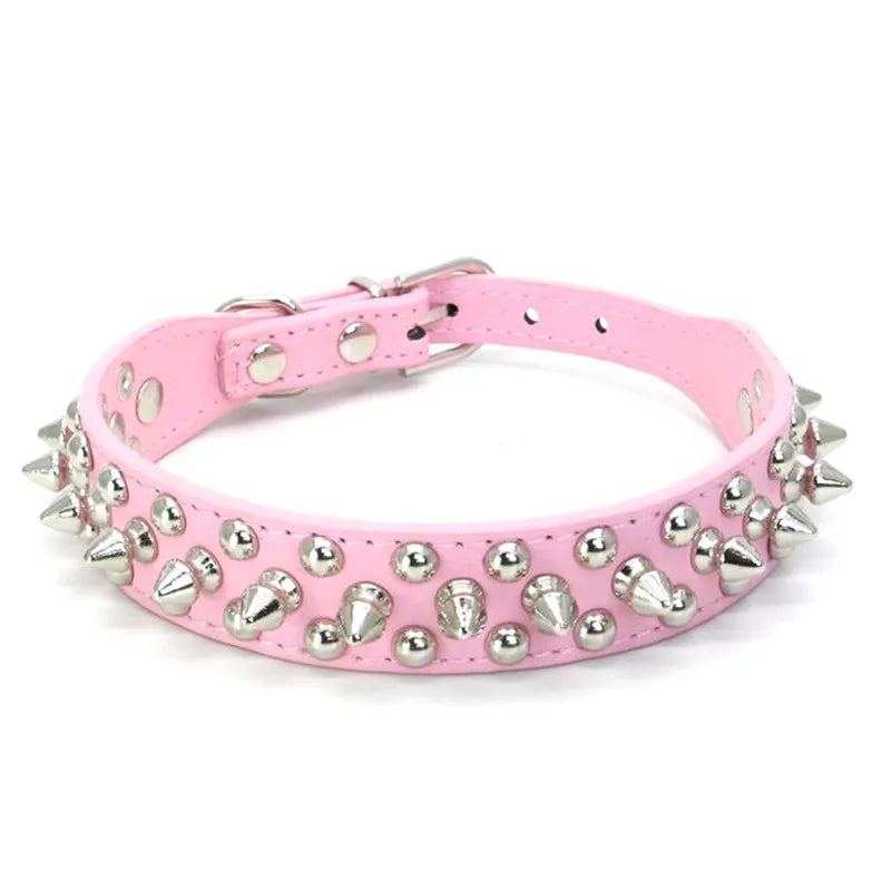 Hundhalsband med spikes