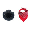 Cowboy kostym hatt & scarf för hund