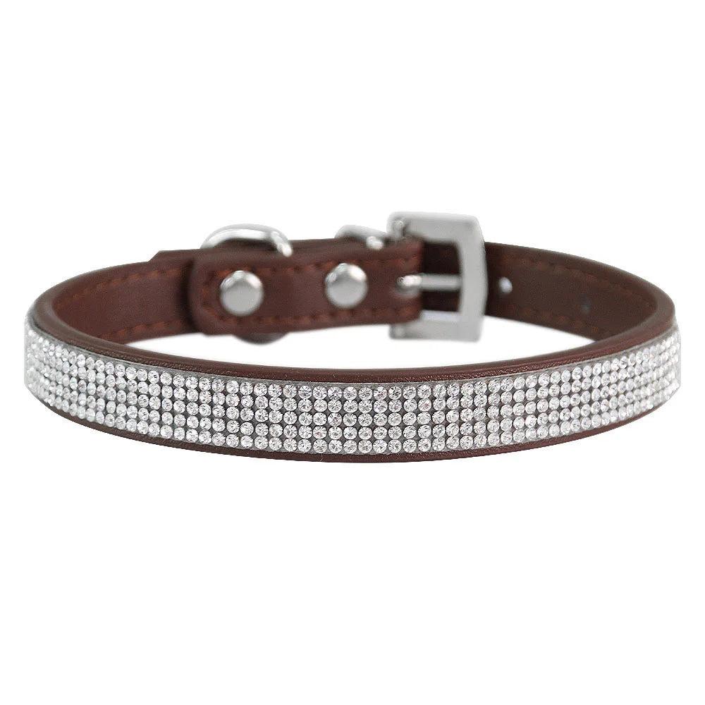 Hundhalsband med strass