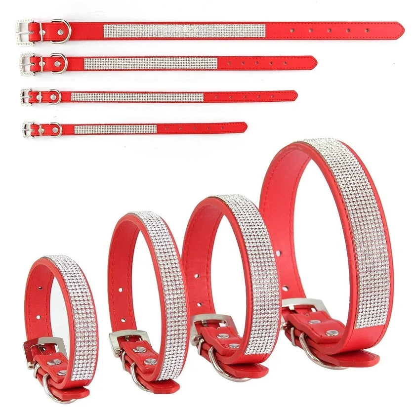 Hundhalsband med strass