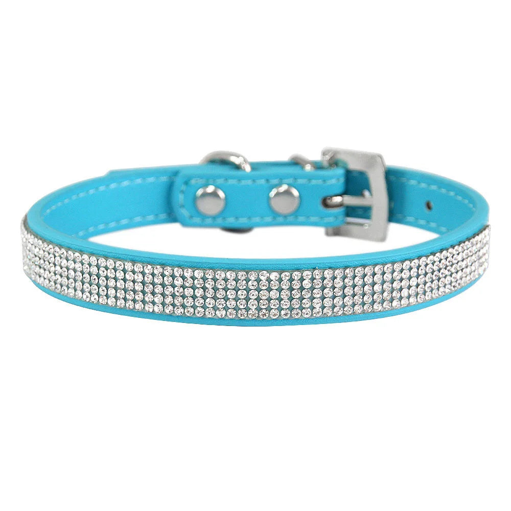 Hundhalsband med strass