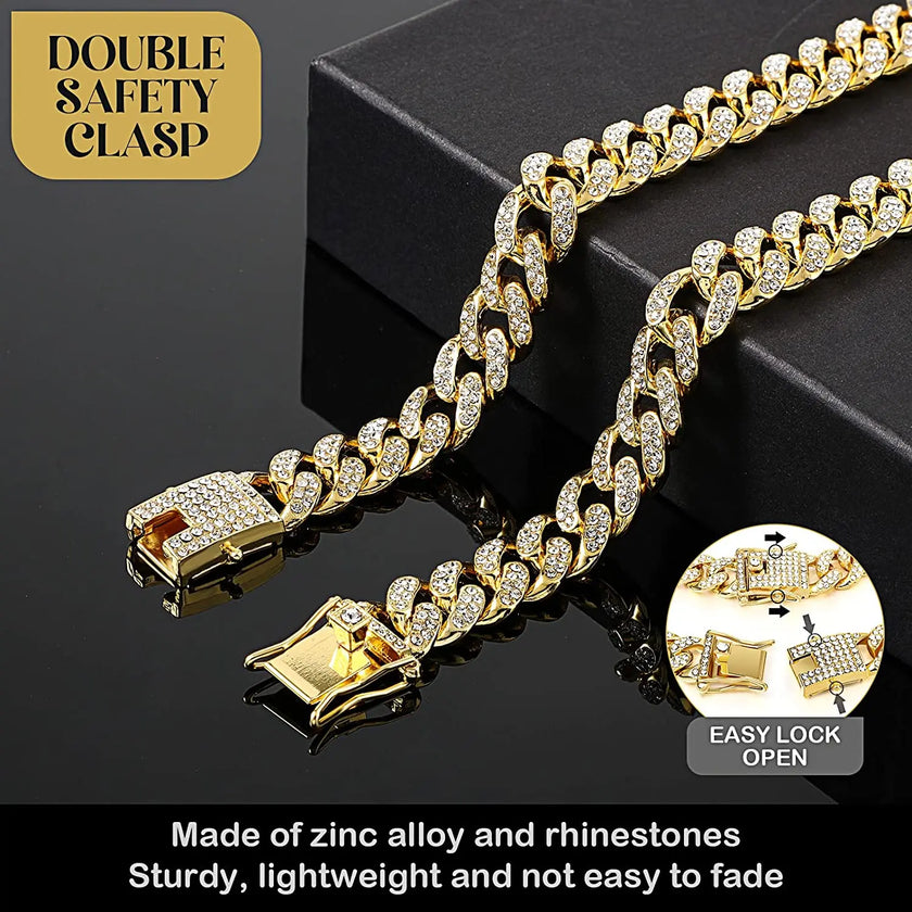Hundhalsband med strass