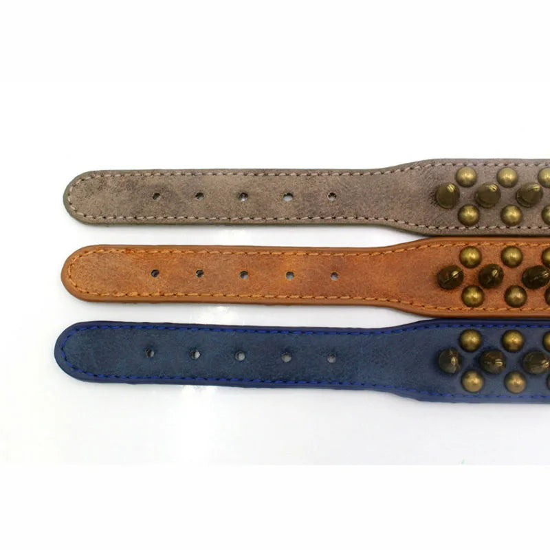 Hundhalsband med nitar
