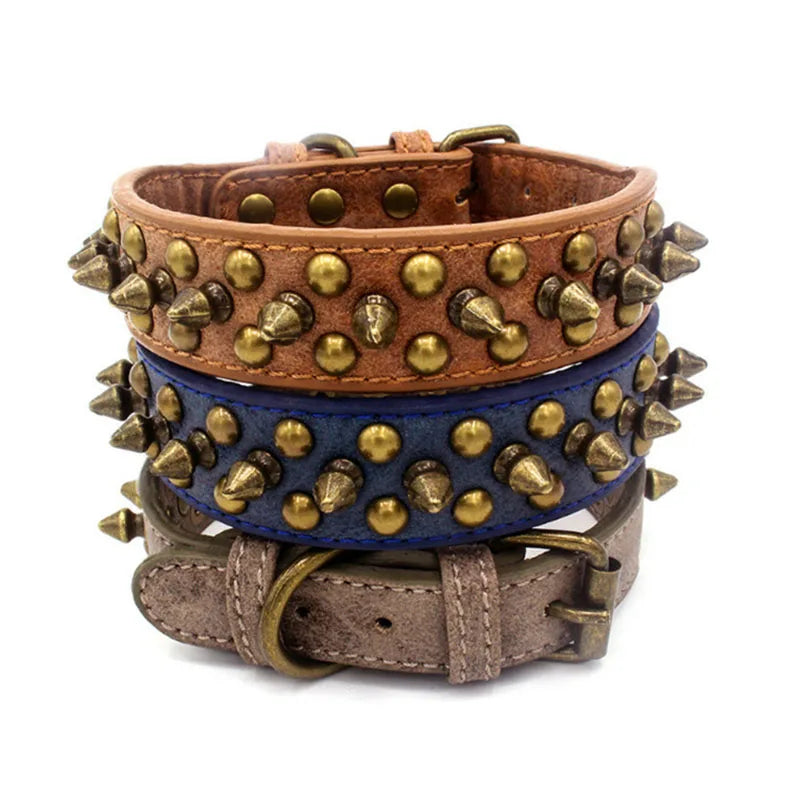 Hundhalsband med nitar
