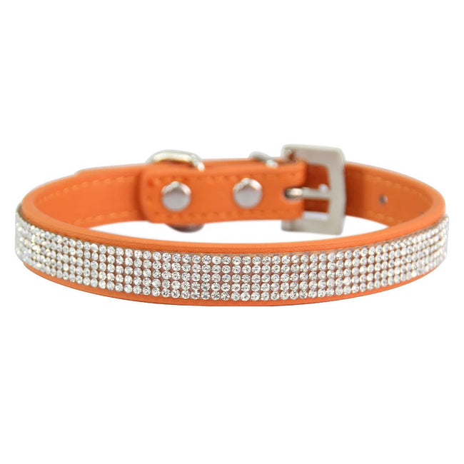 Hundhalsband med strass