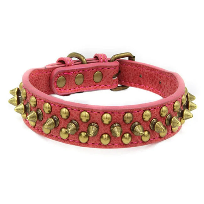Hundhalsband med nitar