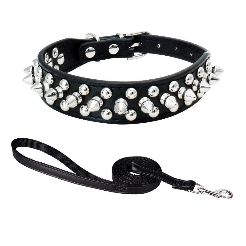 Hundhalsband med spikes