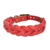 Flätat hundhalsband