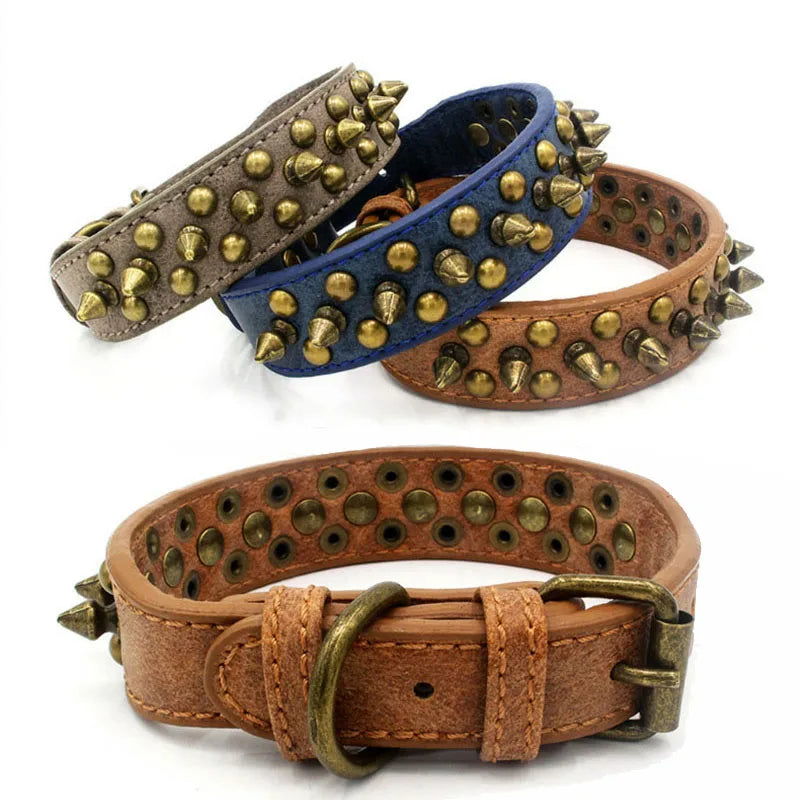 Hundhalsband med nitar