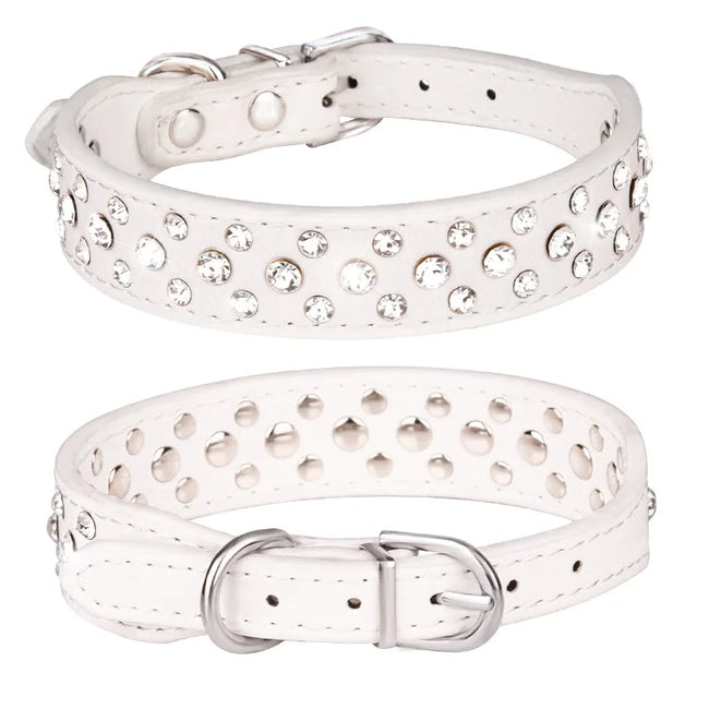 Hundhalsband med strass