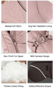 Vinterjacka med sele för hund