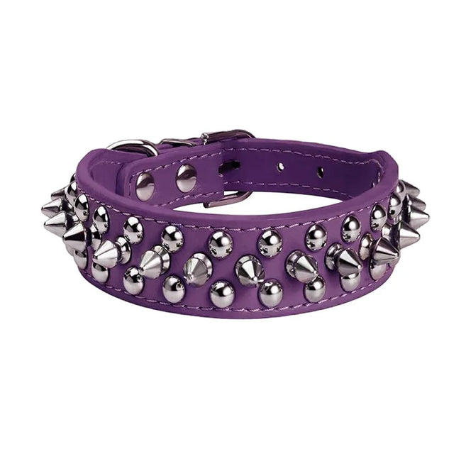 Hundhalsband med spikes