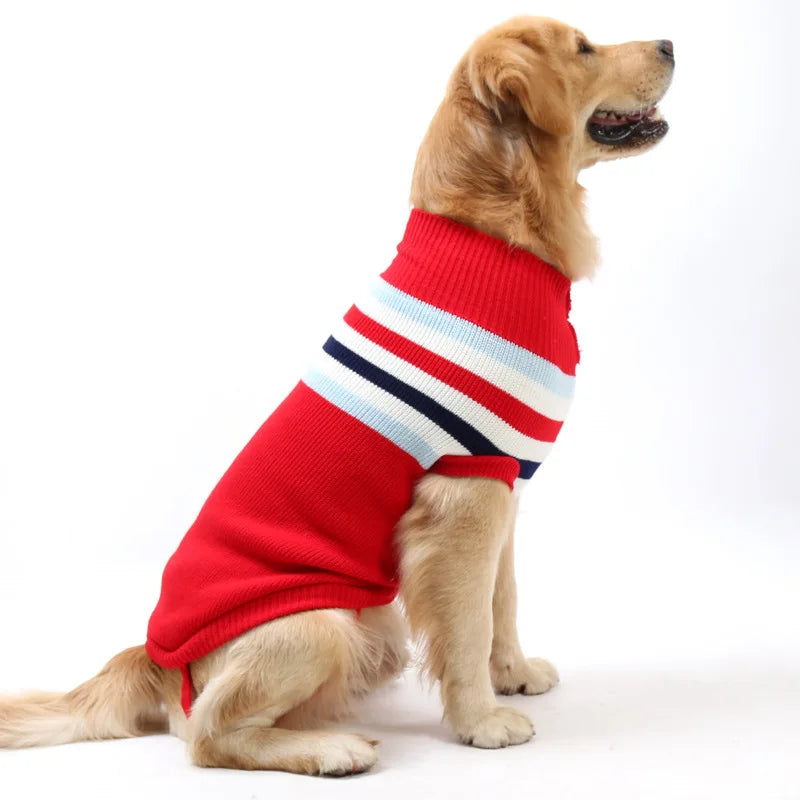 Stickad jultröja för hund