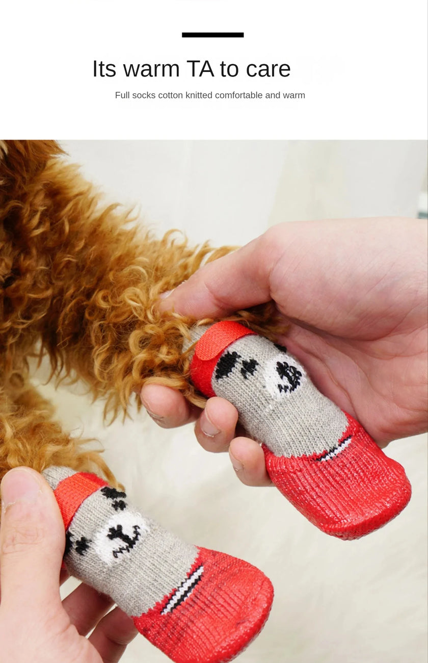 Vattenavvisande strumpor anti-slip för hund