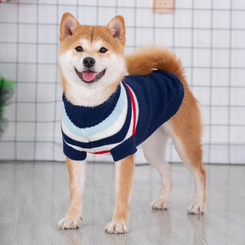 Stickad jultröja för hund