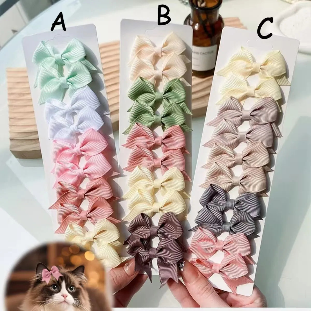 Hårrosetter för hund