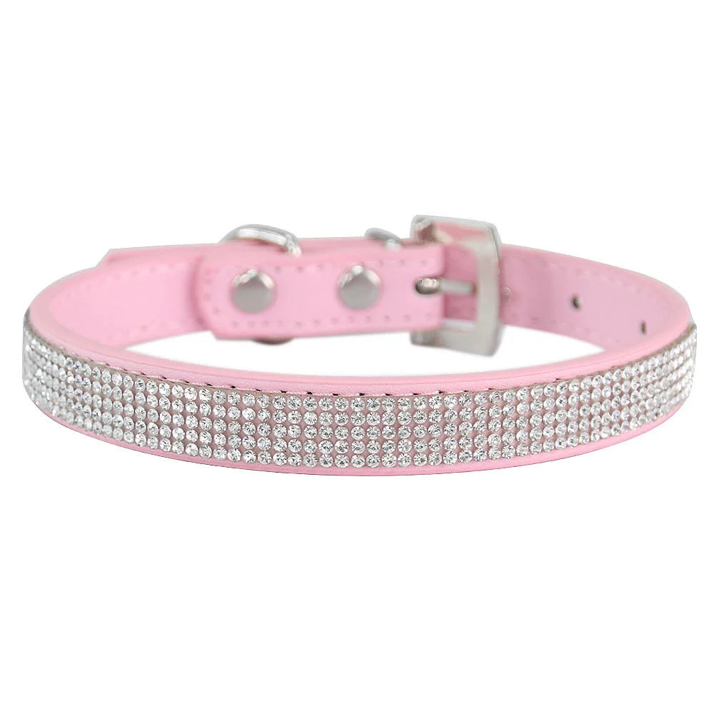Hundhalsband med strass
