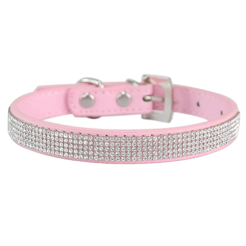 Hundhalsband med strass