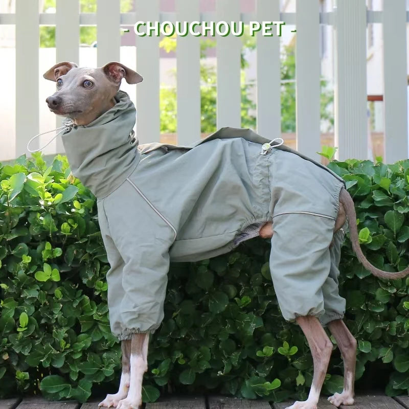 Vattentät overall för hund