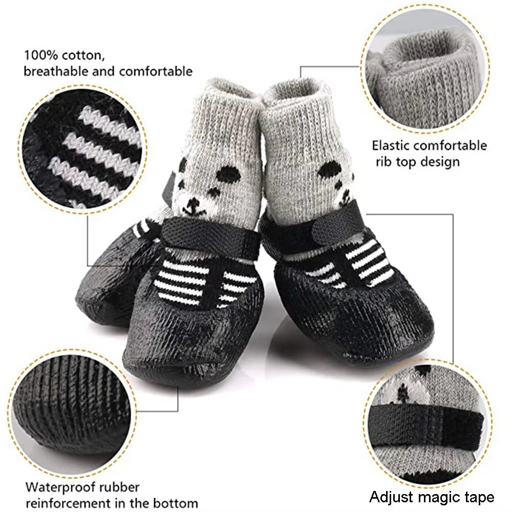 Vattenavvisande strumpor anti-slip för hund