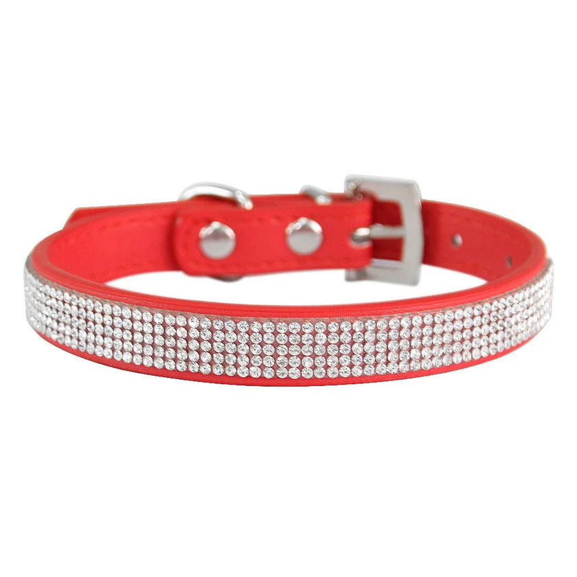Hundhalsband med strass