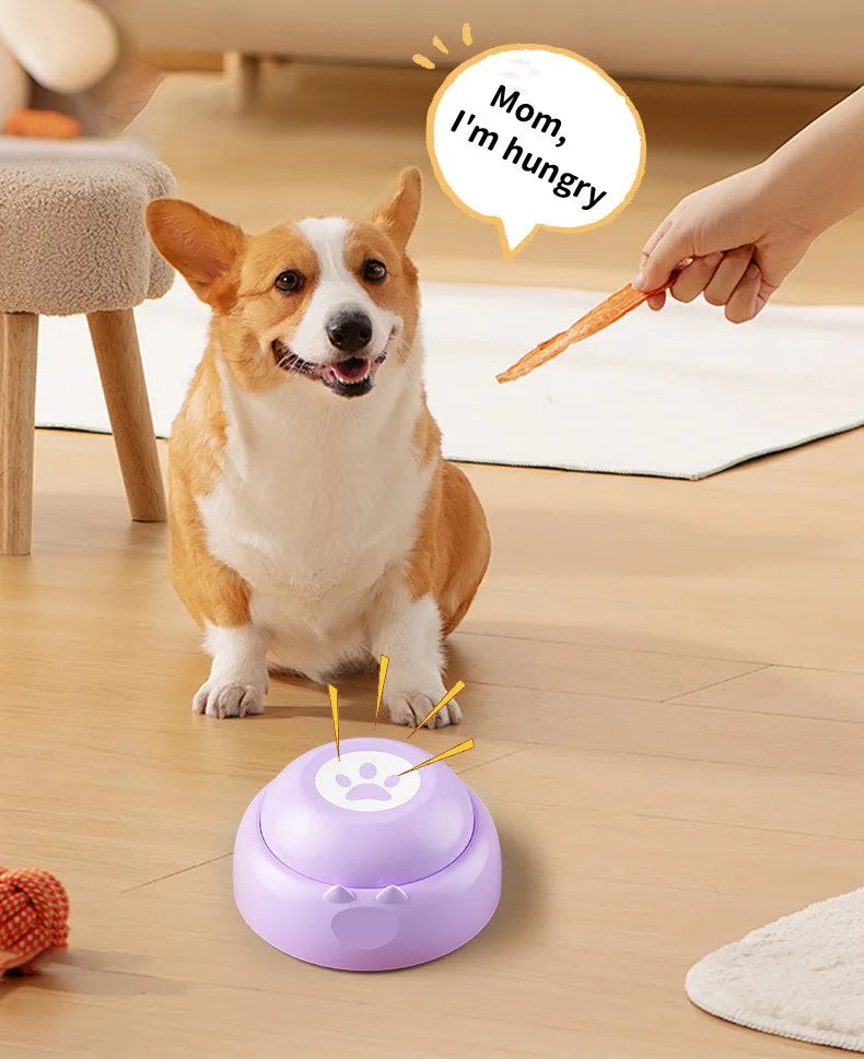 Kommunikationsknapp inspelningsbar för hund