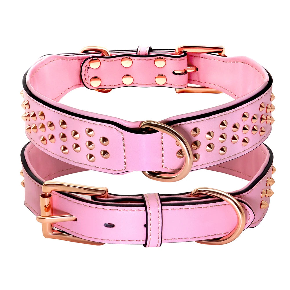 Hundhalsband med nitar