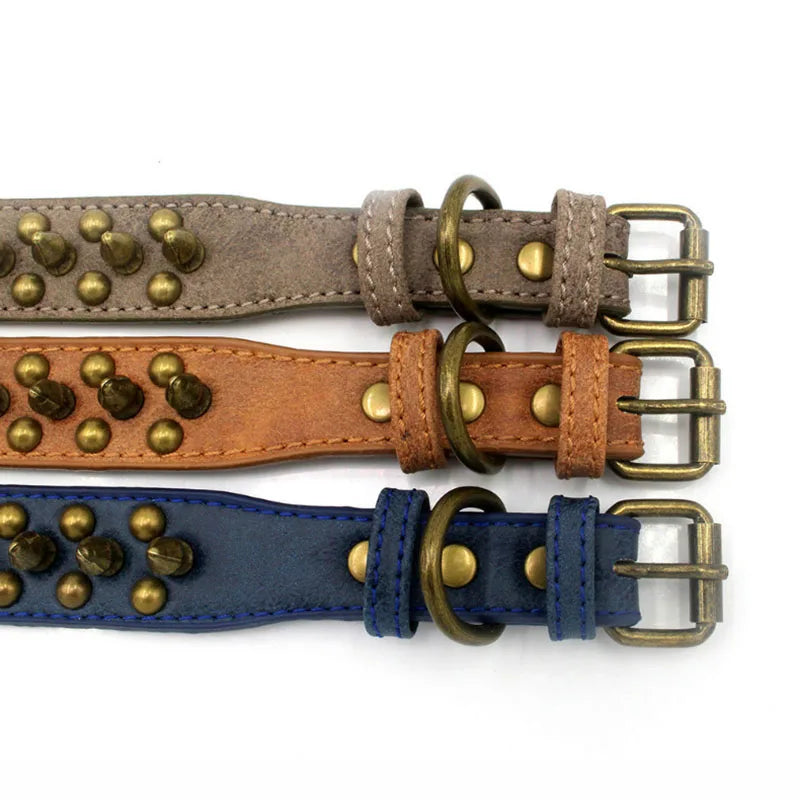 Hundhalsband med nitar