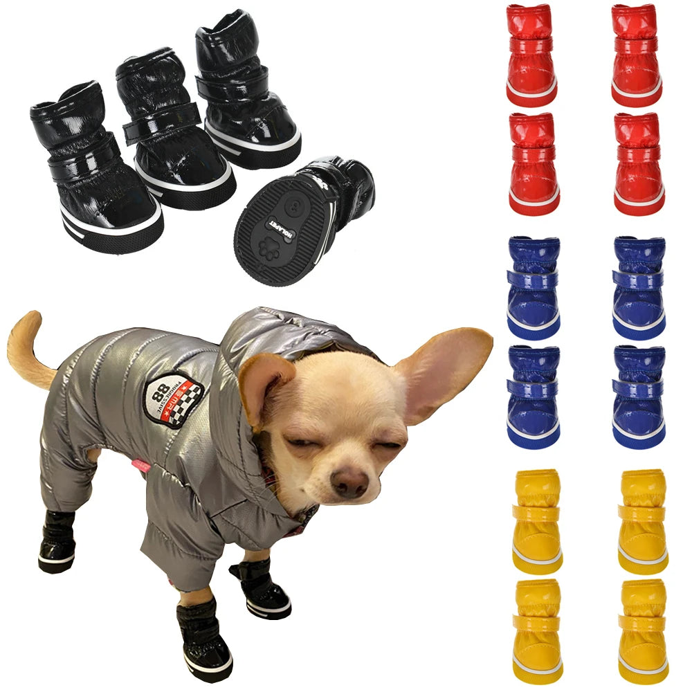 Snowboots för hund
