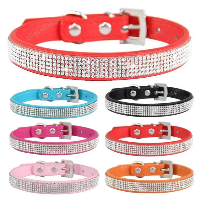 Hundhalsband med strass