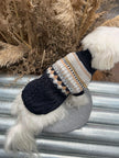 Kabelstickad hundtröja