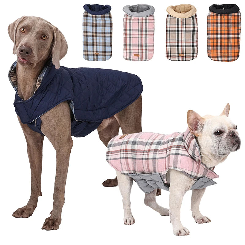 Vändbar hundjacka